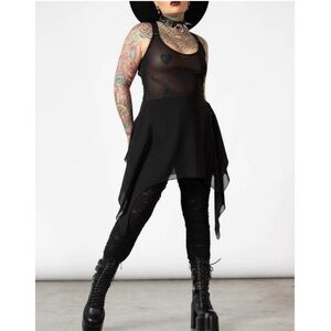 Killstar Lilith’s Blood Mesh Tunic